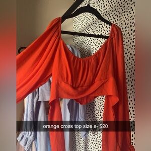 orange cross over top